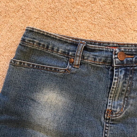 TMX Denim Mini Skirt Size M Blue - Picture 5 of 9